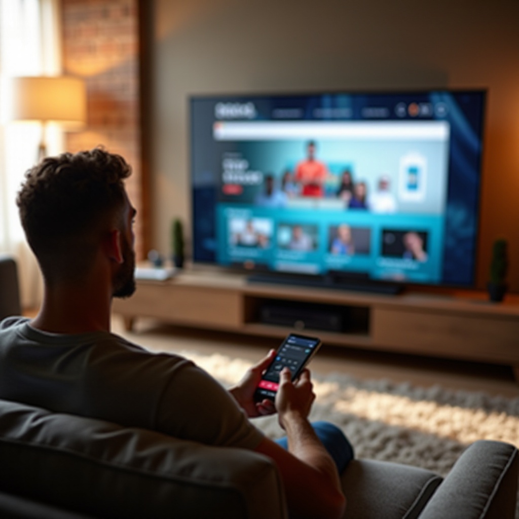 wie man eine Website auf einem Smart-TV ansieht
