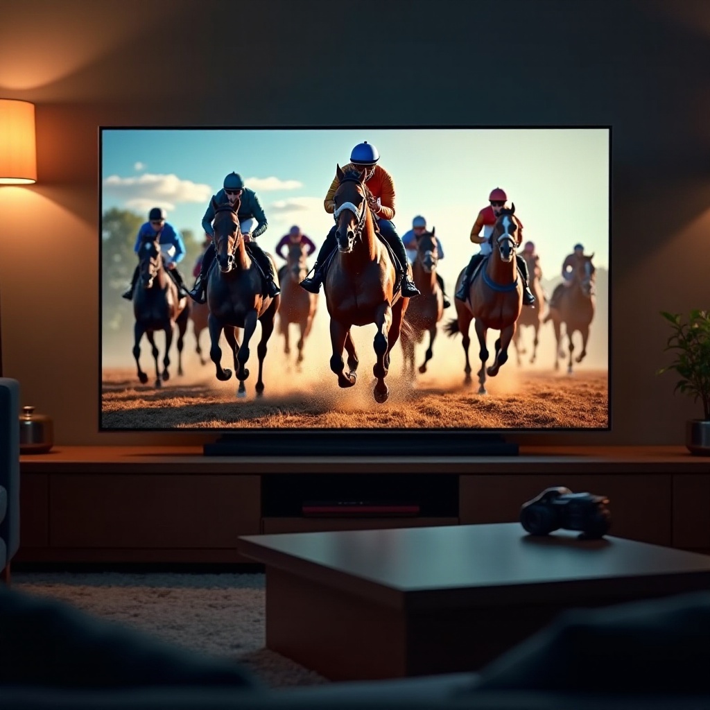cómo ver carreras de caballos en un televisor inteligente