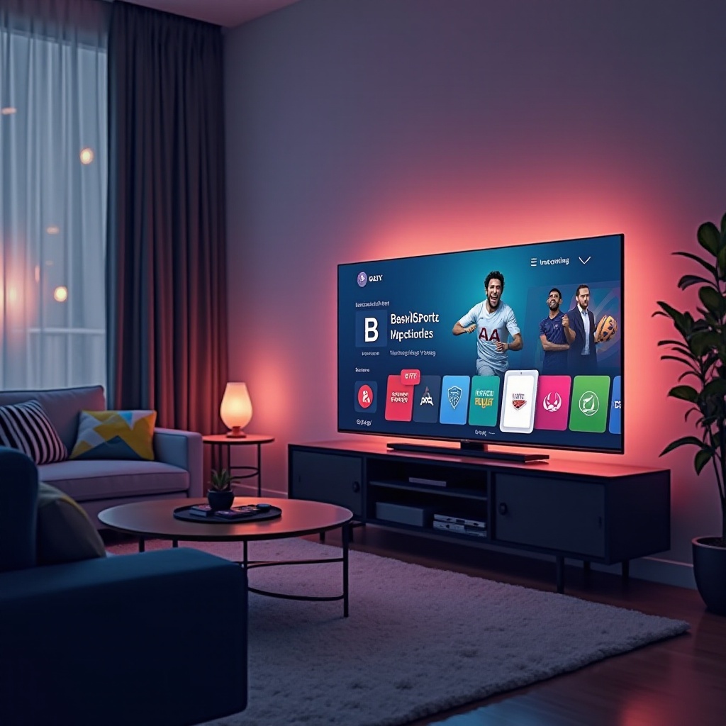 wie man die Bally Sports App auf einem LG Smart TV anschaut