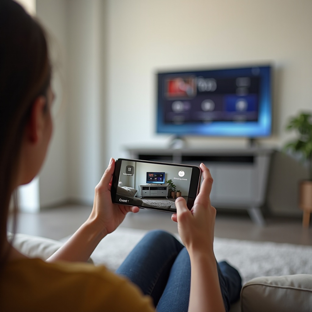 como transmitir para uma smart TV Samsung