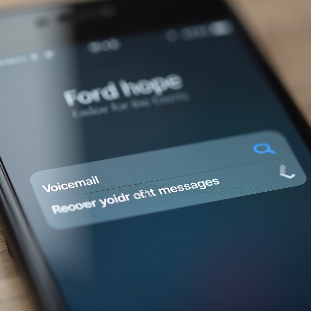 você pode recuperar mensagens de voz apagadas?