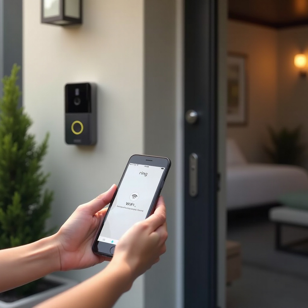 كيفية توصيل جرس باب Ring بشبكة الواي فاي