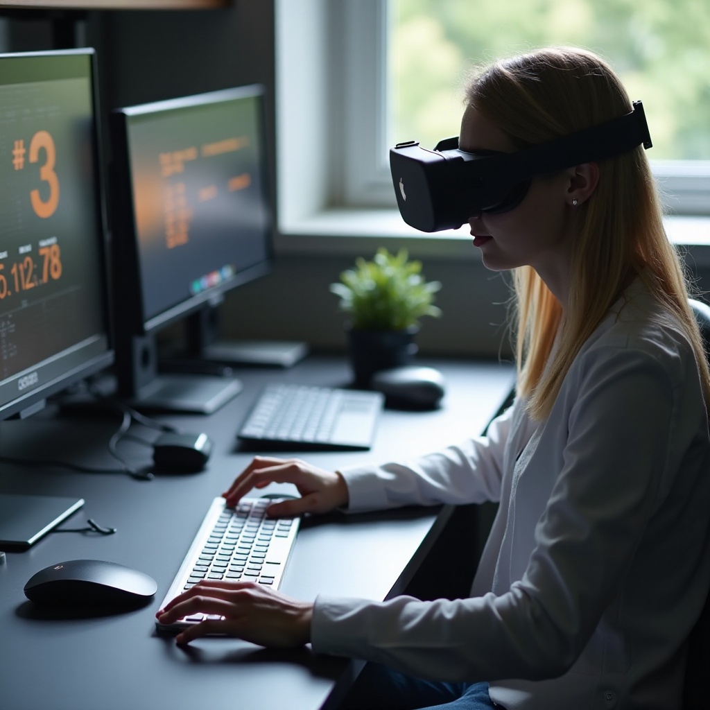 passaggio della tastiera esterna Apple Vision Pro