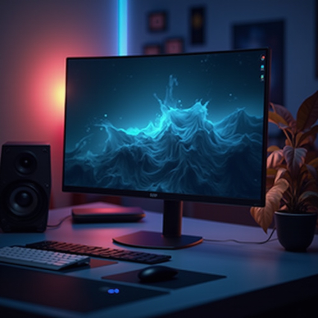 monitor de PC largo por menos de 500 $