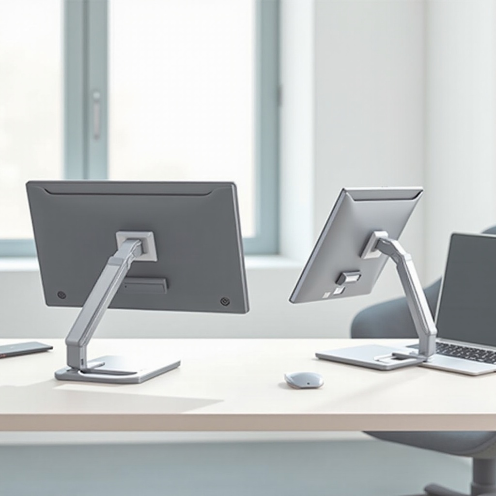 rialzo per monitor per due monitor