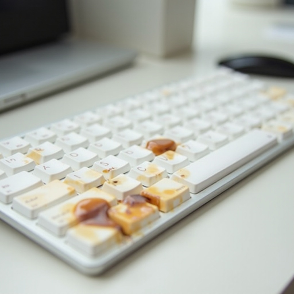 enlever les taches du couvercle en plastique du clavier