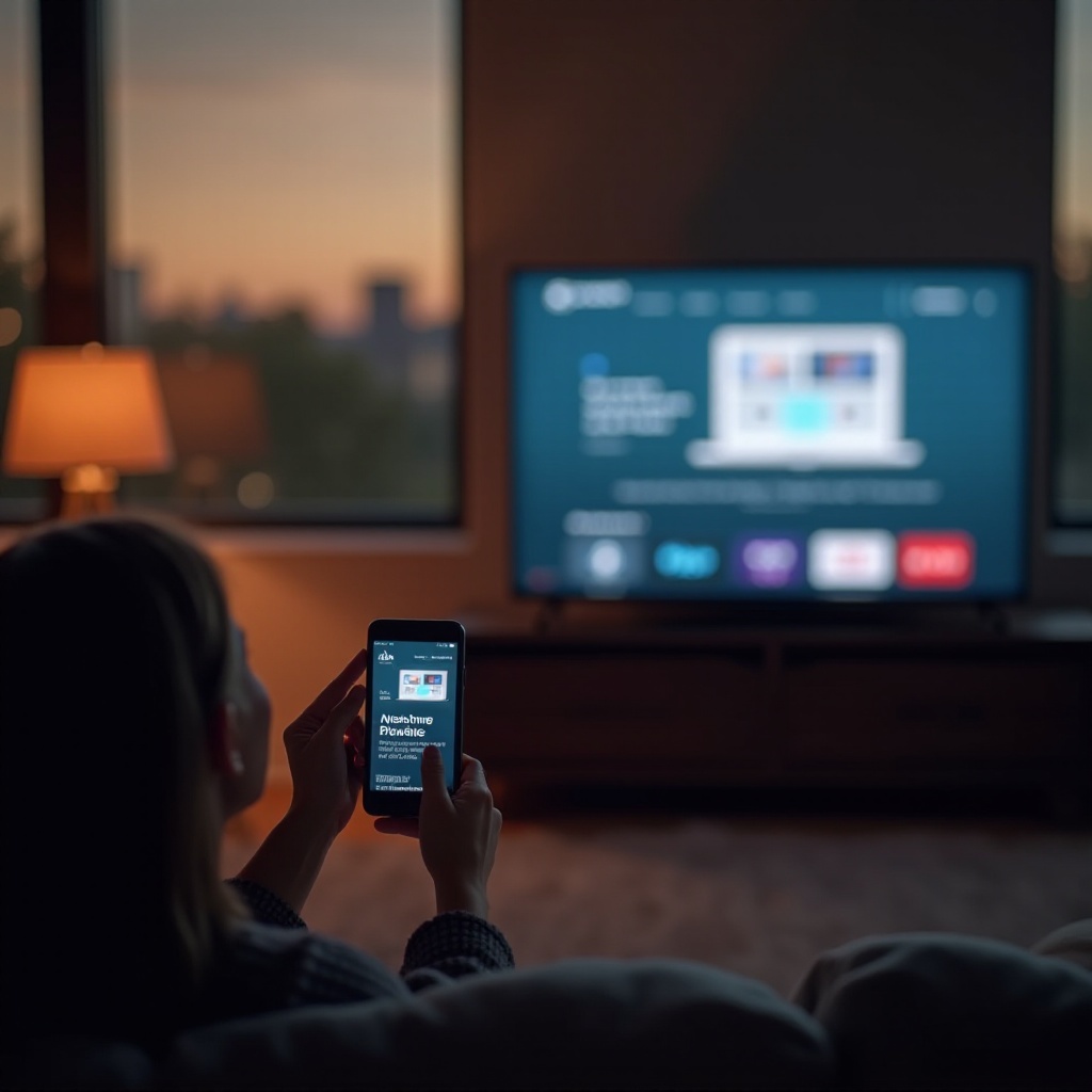 wie man eine Website auf einem Smart-TV ansieht