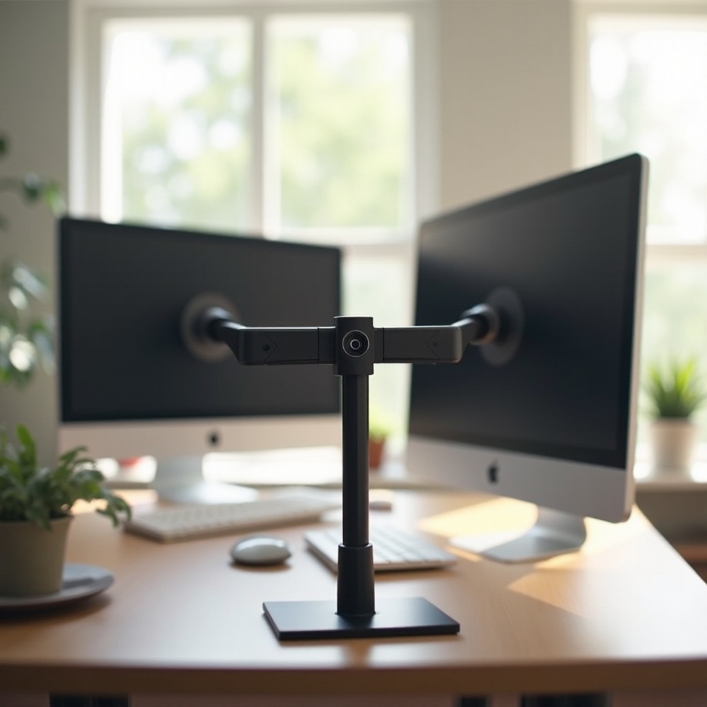 suporte para monitor duplo