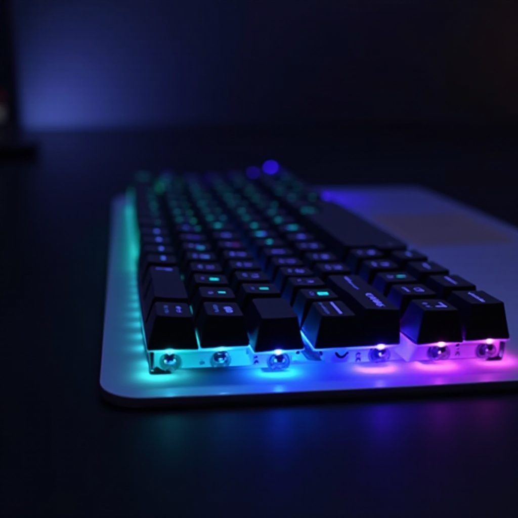 mudador de iluminação do teclado misk