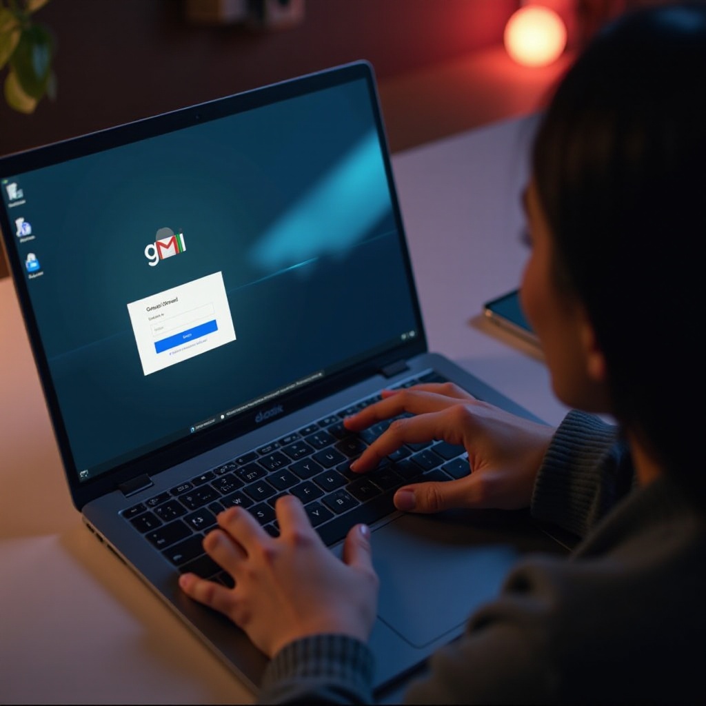 como abrir o Gmail no seu Chromebook usando o teclado