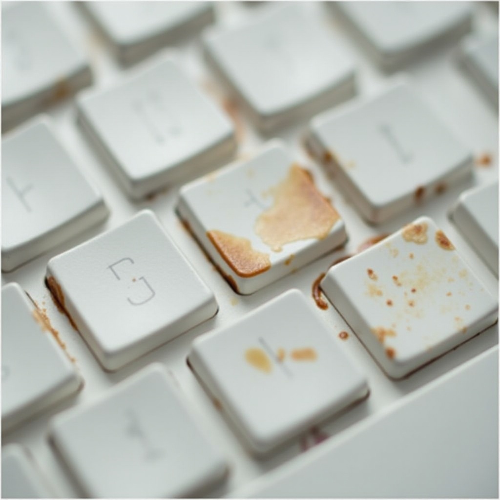 quitar las manchas de la funda de plástico del teclado