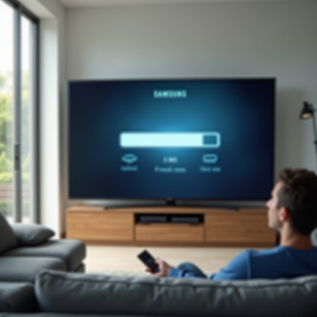 Lautstärke des Samsung Smart-TVs hängt