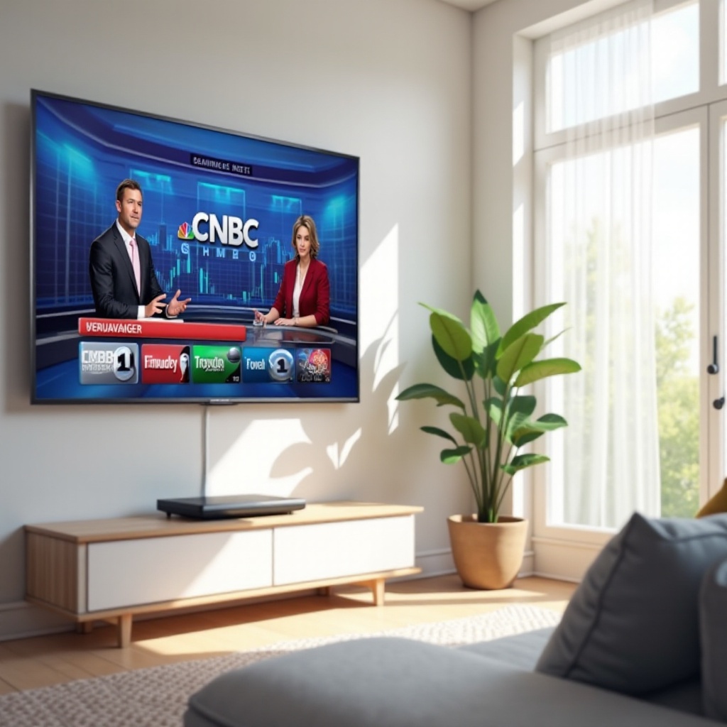 كيف يمكنني مشاهدة CNBC على التلفاز الذكي الخاص بي