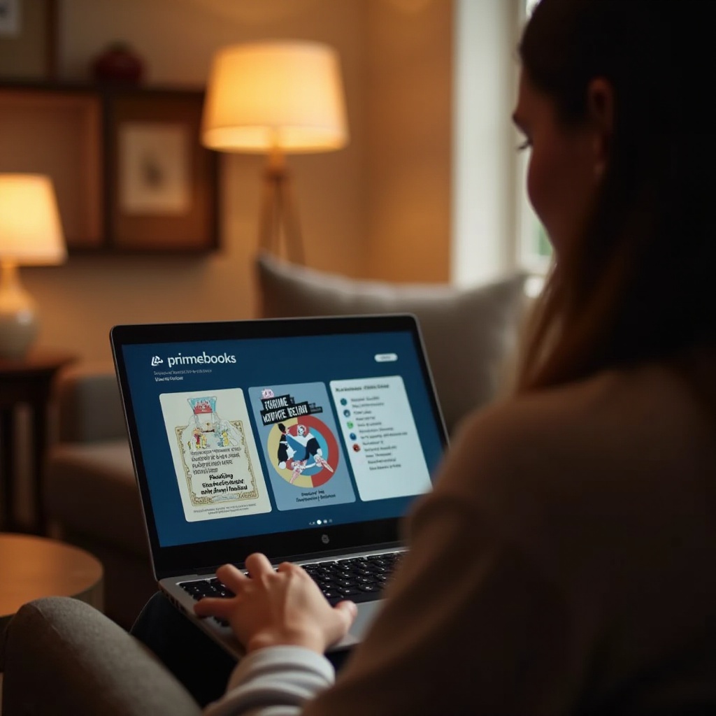 você pode ler livros prime em um Chromebook
