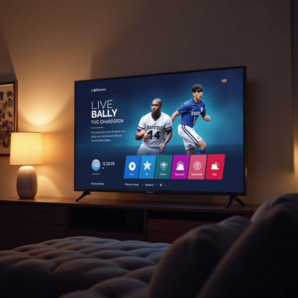 wie man die Bally Sports App auf einem LG Smart TV anschaut