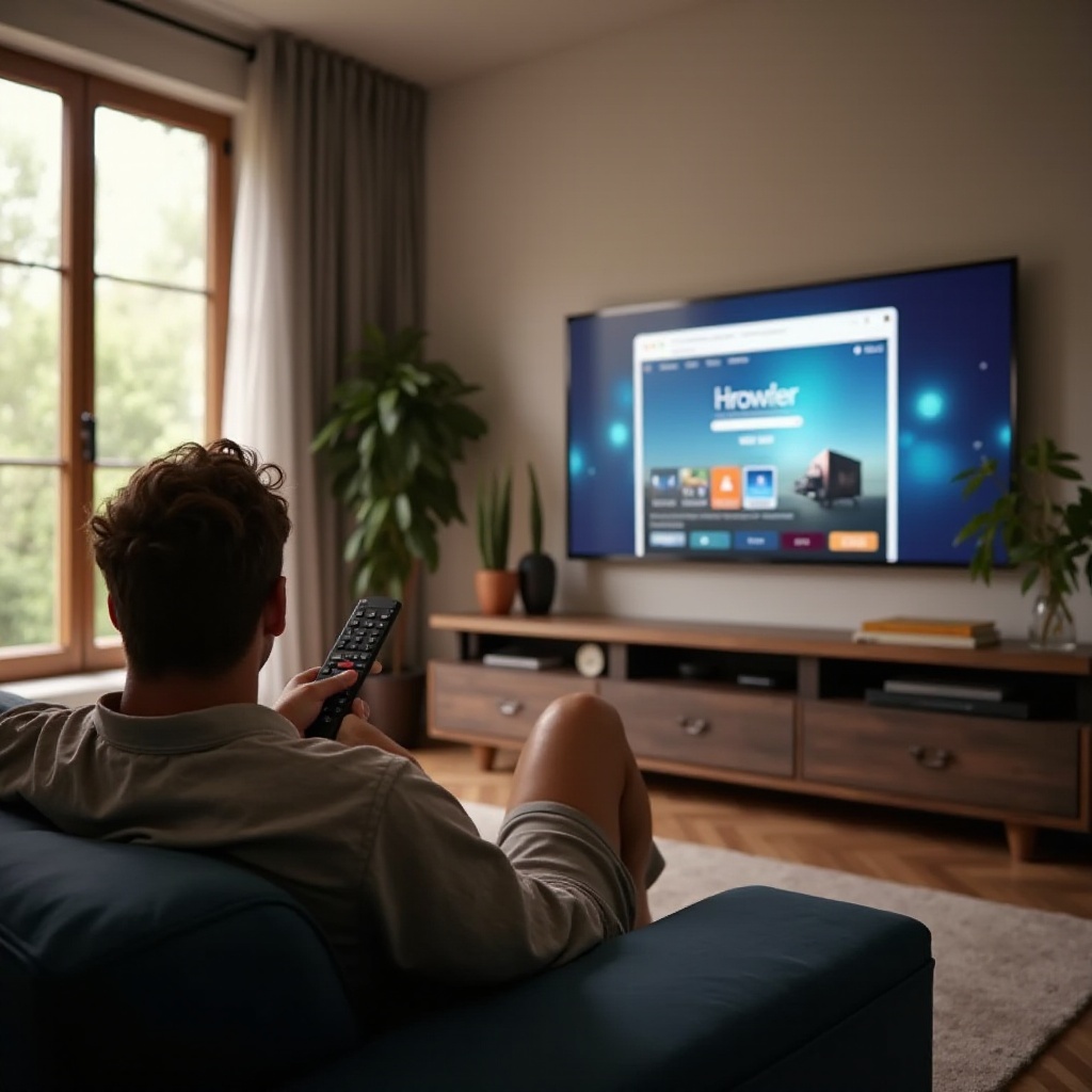 come guardare un sito web su una smart TV