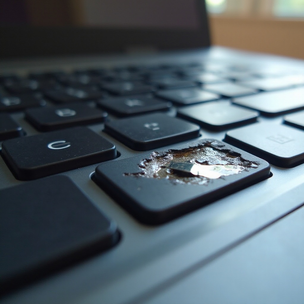 meu teclado danificou o Chromebook