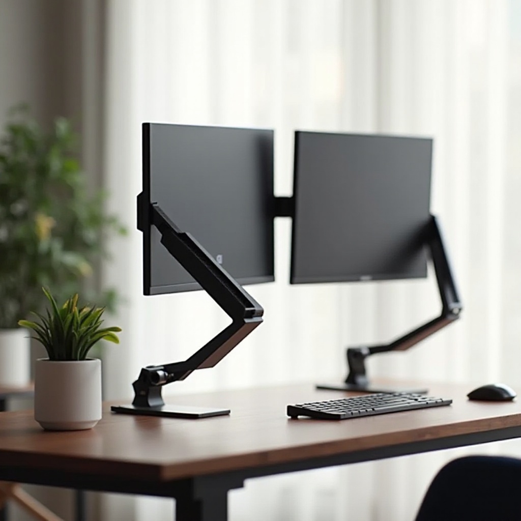 elevador de monitor para dos monitores