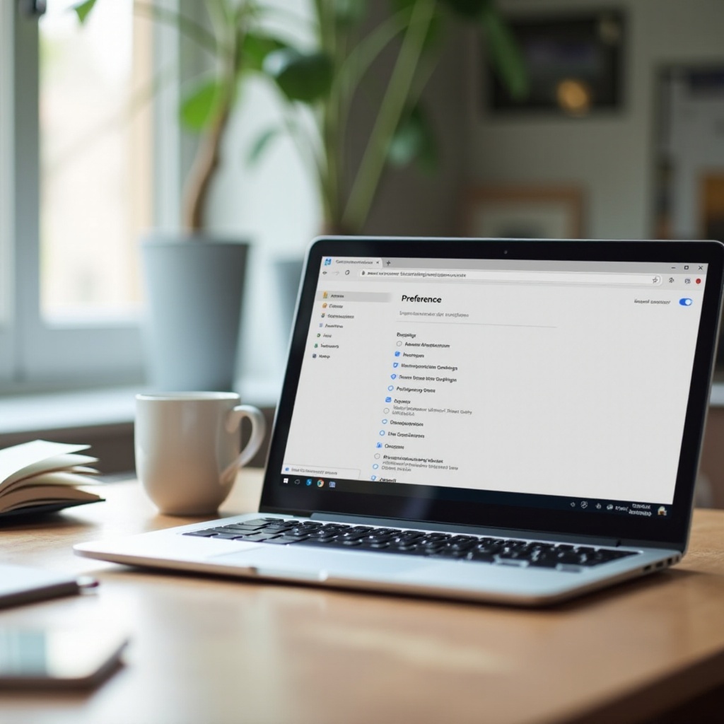 ما هي التفضيلات على Chromebook