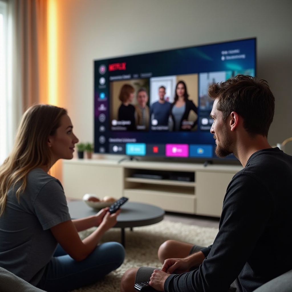 wie man bflix auf einem Smart-TV ansieht