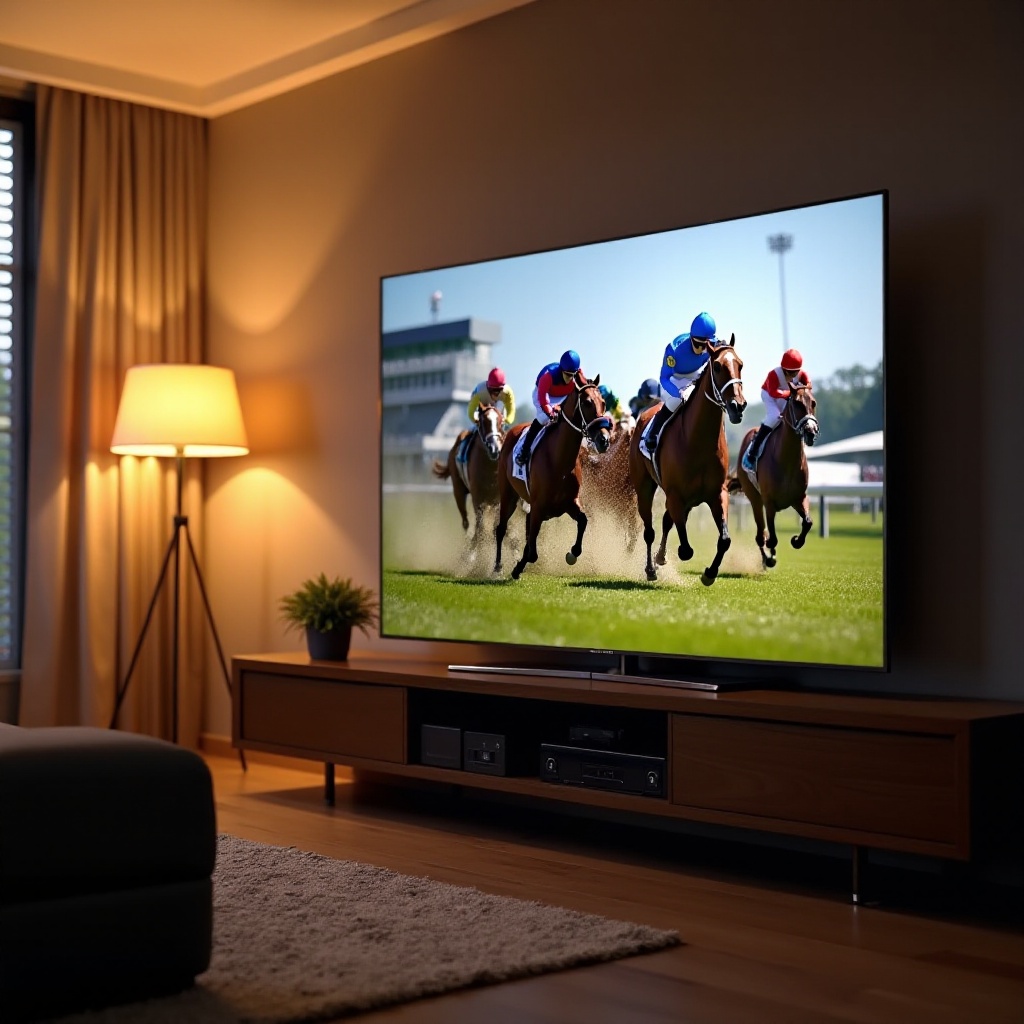 como assistir corridas de cavalos na smart TV