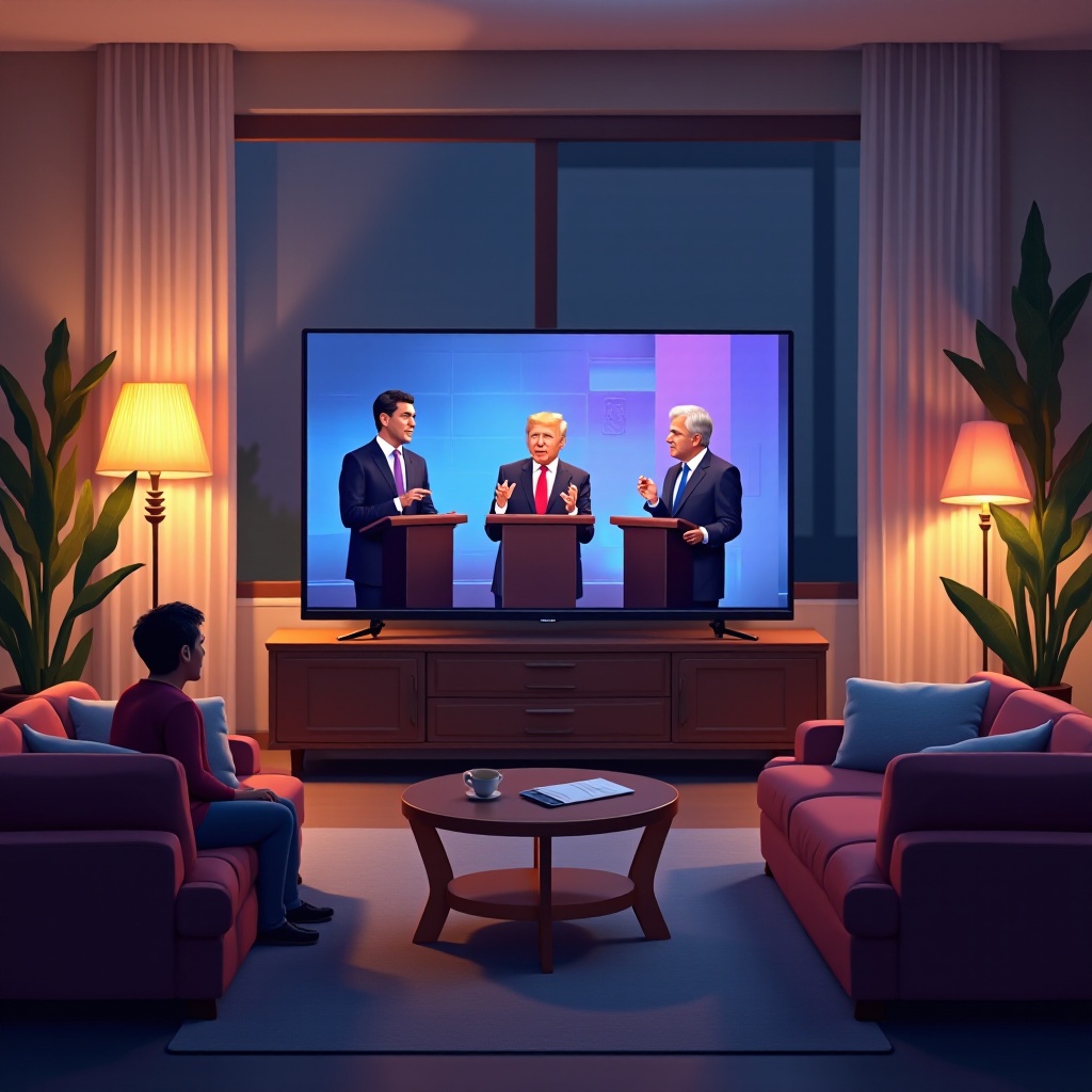 como assistir ao debate na smart TV