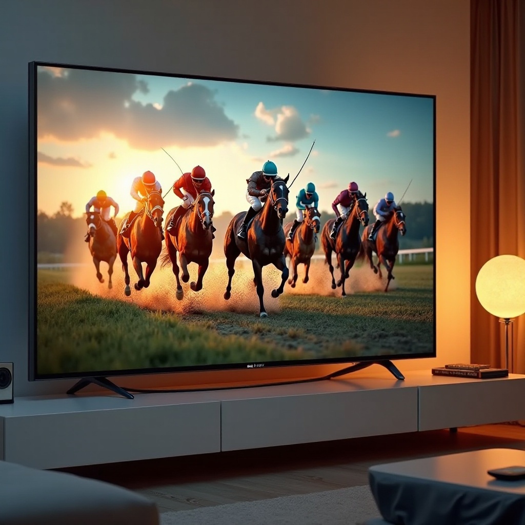 cómo ver carreras de caballos en un televisor inteligente