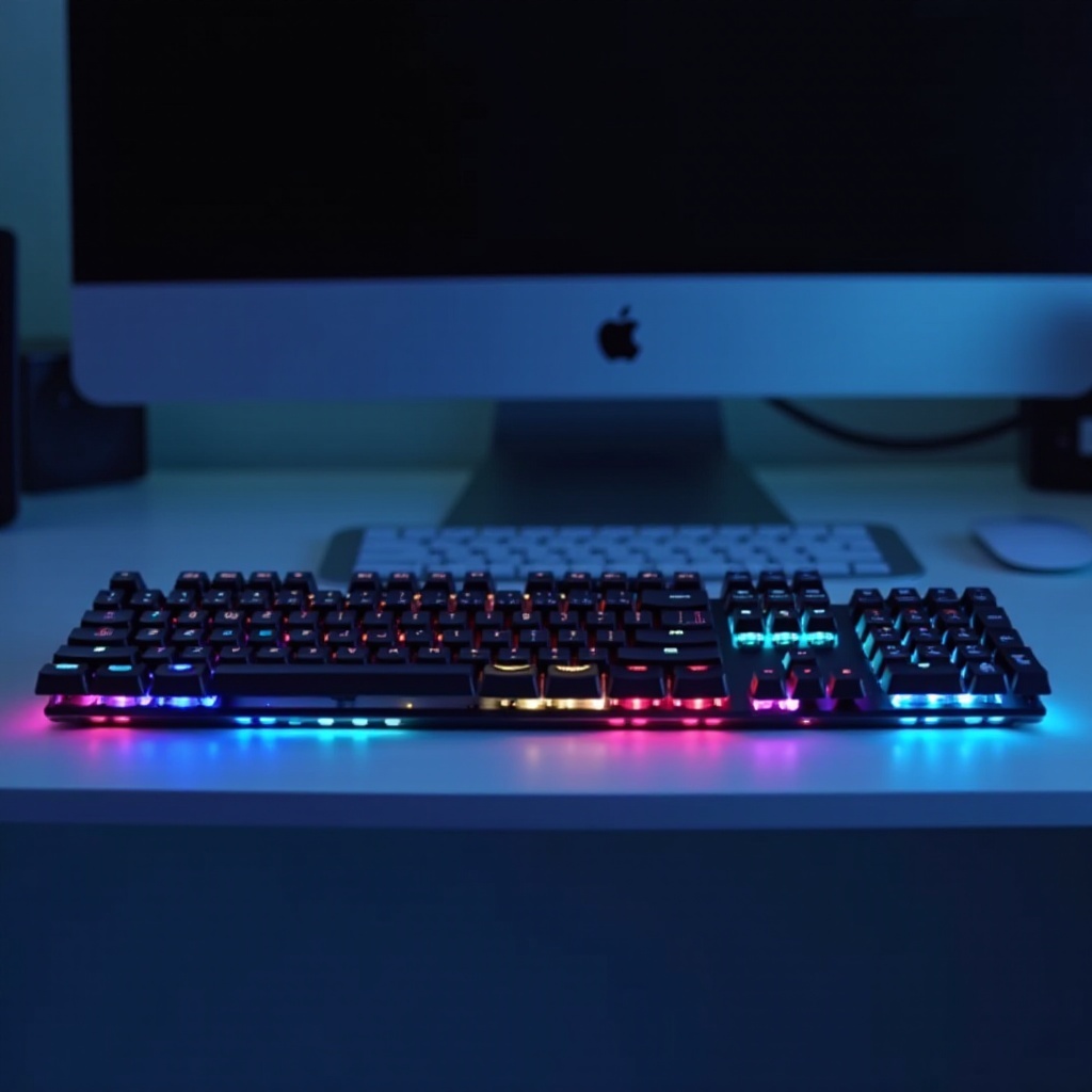mudador de iluminação do teclado misk