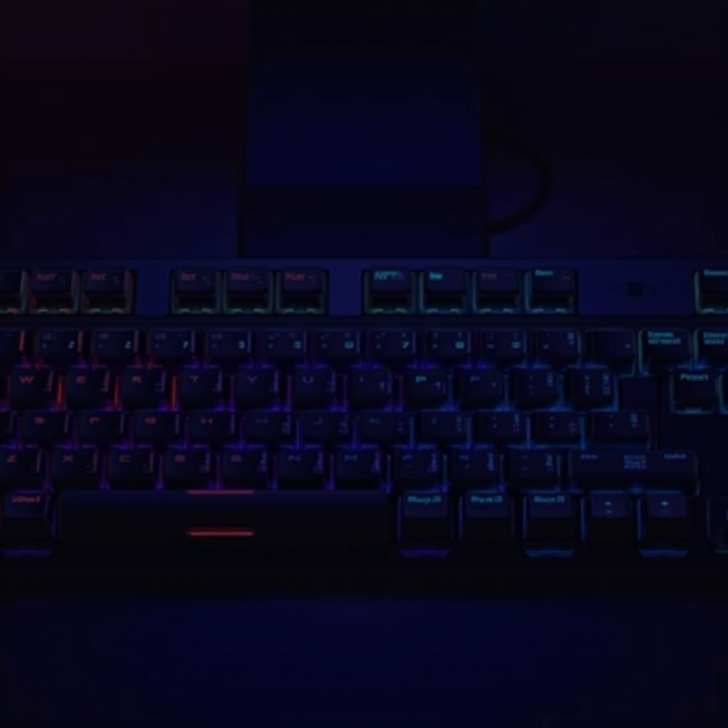 cambiador de iluminación de teclado misk