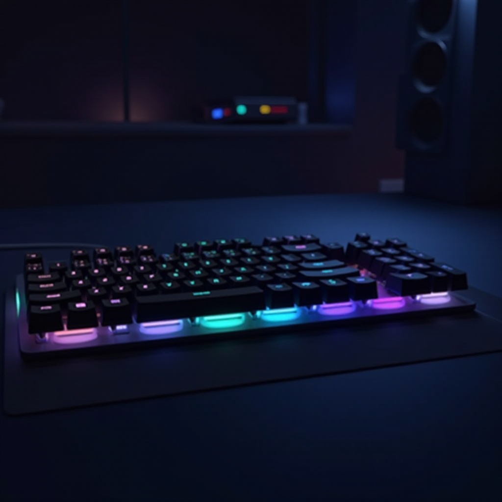 cambiador de iluminación de teclado misk