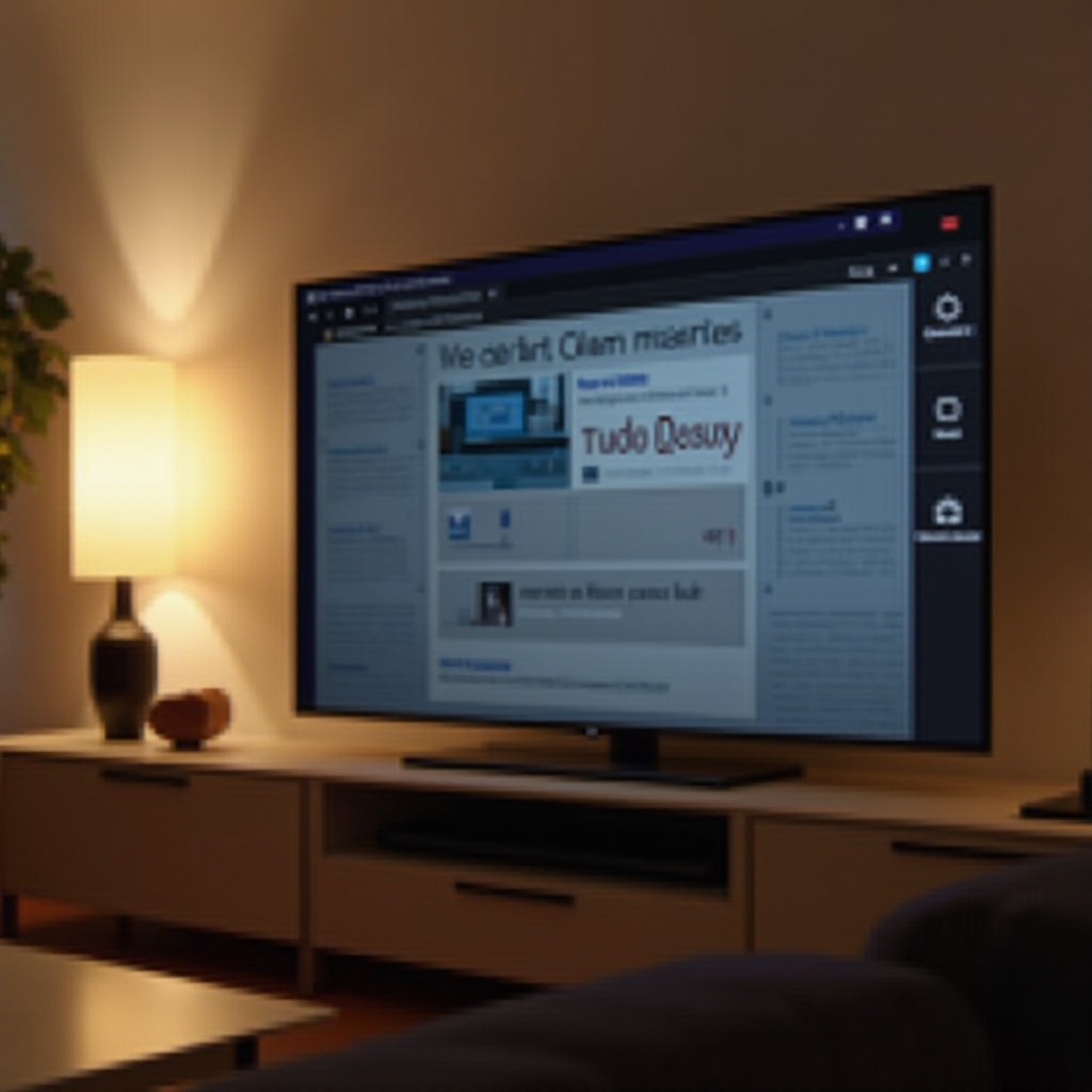como assistir a um site na smart TV