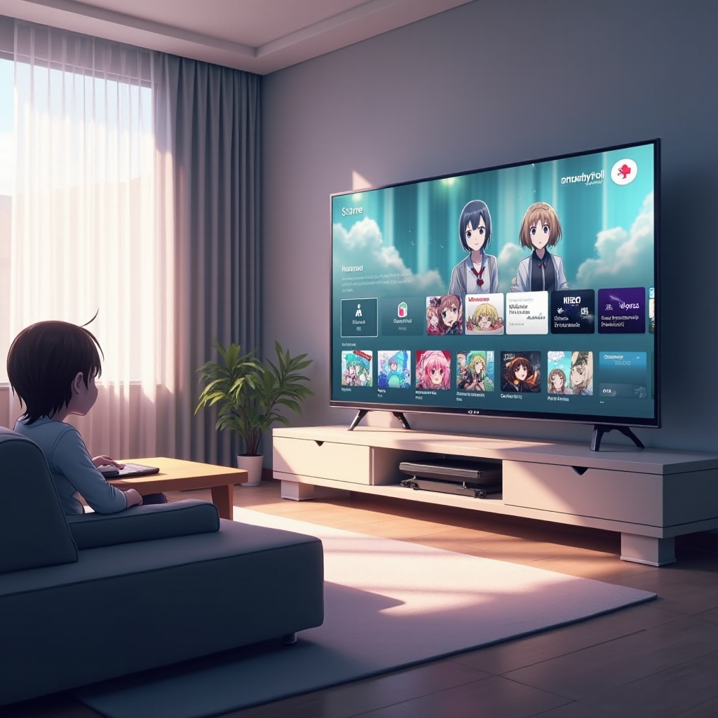como assistir crunchyroll na lg smart tv
