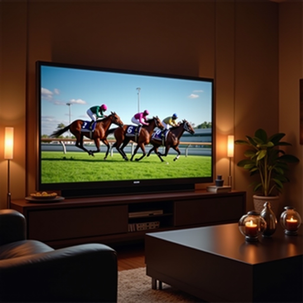 كيفية مشاهدة سباق الخيل على التلفاز الذكي