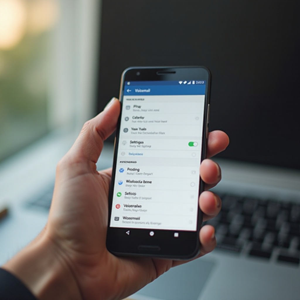 como bloquear o correio de voz no Android